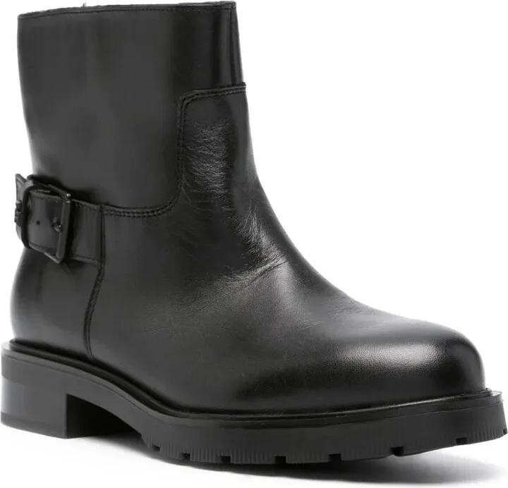 Almond-Toe Leather Ankle Boots - Image 2