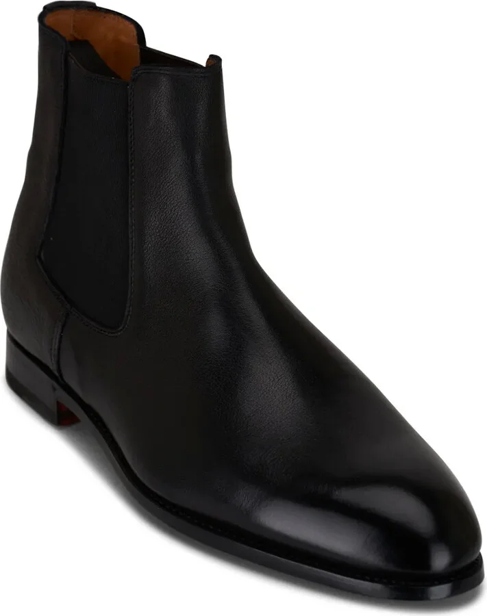 Almond-Toe Leather Boots - Image 2