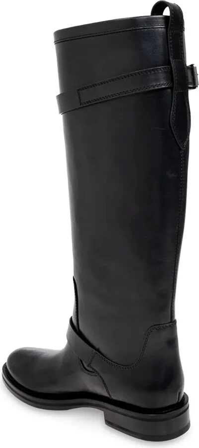 Almond-Toe Leather Boots - Image 5