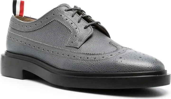 Almond-Toe Leather Brogues - Image 2