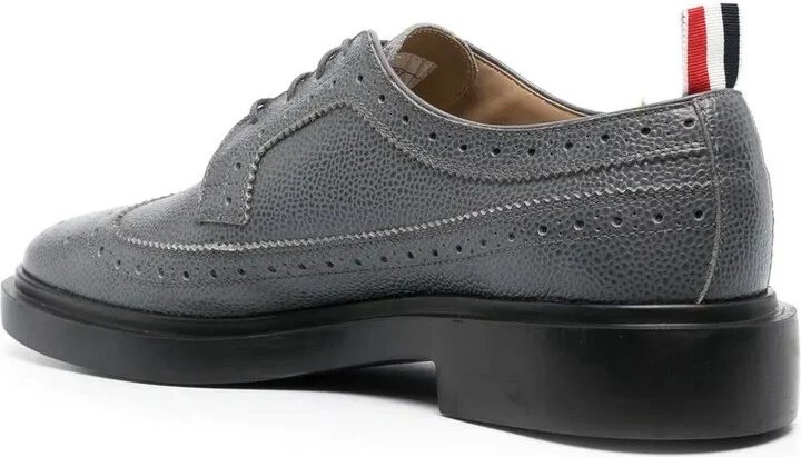 Almond-Toe Leather Brogues - Image 3