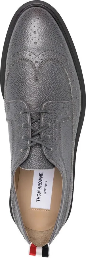 Almond-Toe Leather Brogues - Image 4