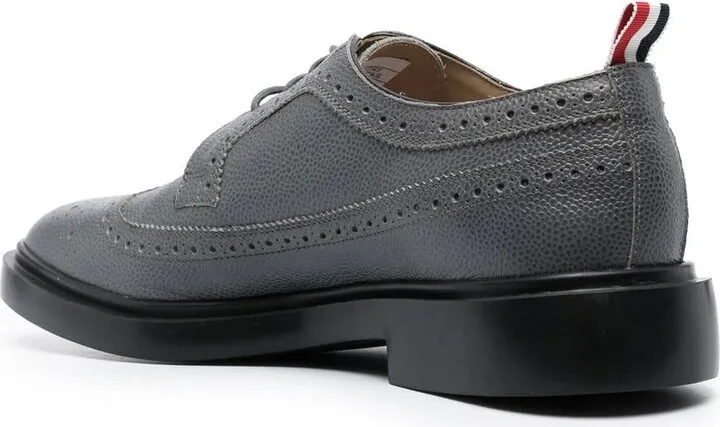 Almond-Toe Leather Brogues - Image 3