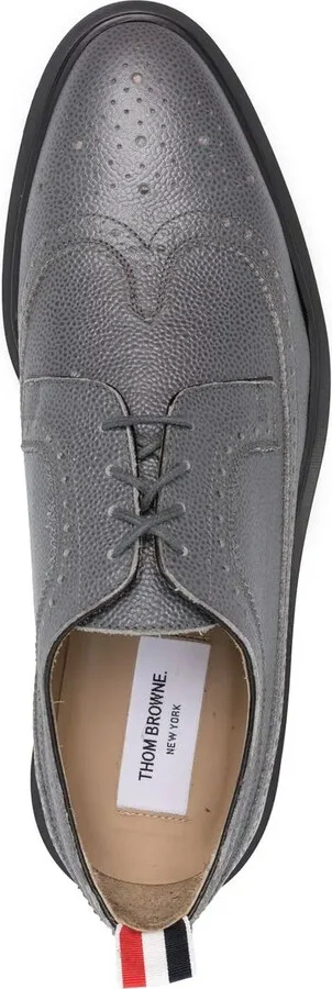 Almond-Toe Leather Brogues - Image 4