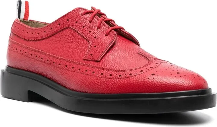 Almond-Toe Leather Brogues - Image 2