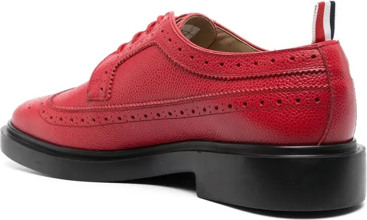 Almond-Toe Leather Brogues - Image 3
