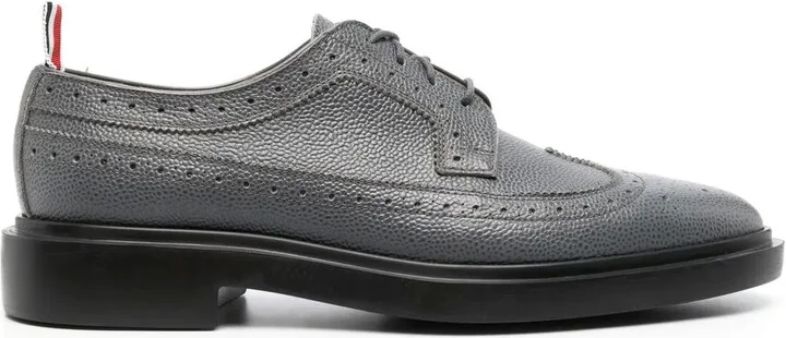 Almond-Toe Leather Brogues