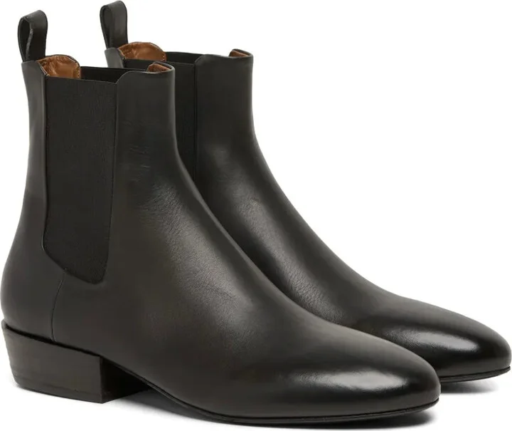almond-toe leather Chelsea Boots - Image 2