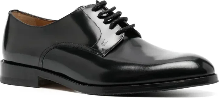 Almond-Toe Leather Derby Shoes - Image 2