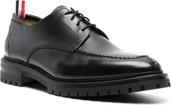 Almond-Toe Leather Derby Shoes - Image 2