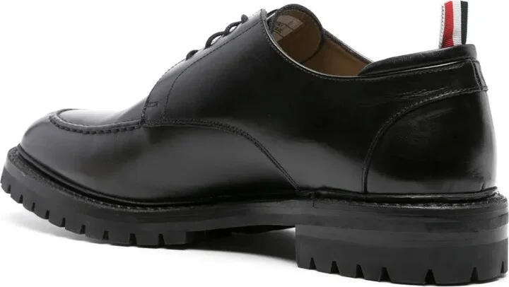 Almond-Toe Leather Derby Shoes - Image 3