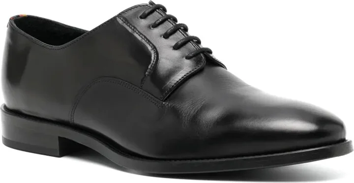 Almond-Toe Leather Derby Shoes - Image 2