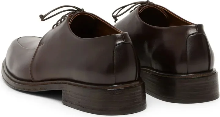 Almond-Toe Leather Derby Shoes - Image 3