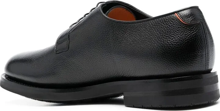 Almond-Toe Leather Derby Shoes - Image 3