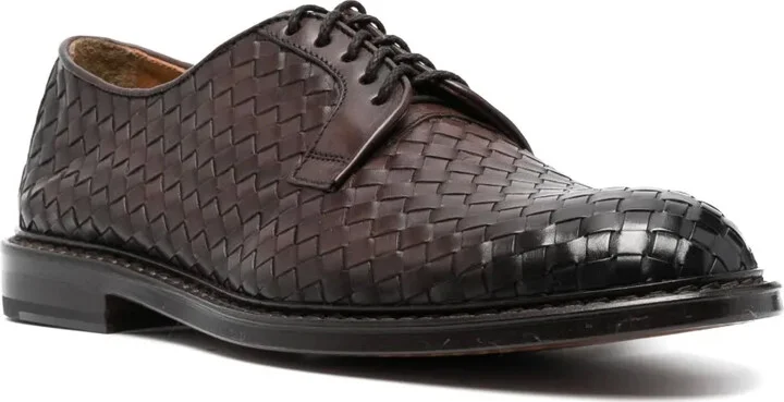 Almond-Toe Leather Derby Shoes - Image 2