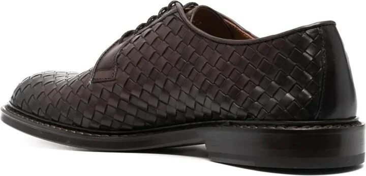 Almond-Toe Leather Derby Shoes - Image 3