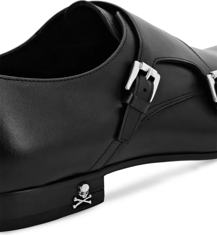Almond-Toe Leather Derby Shoes - Image 3