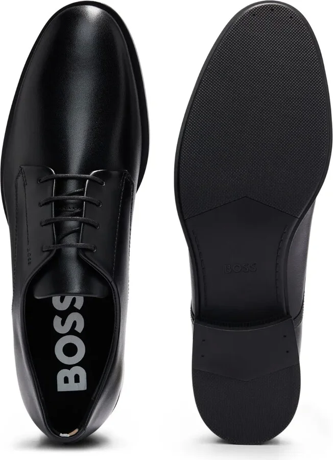 Almond-Toe Leather Derby Shoes - Image 4