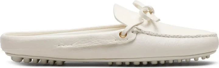 Almond-Toe Leather Driving Slippers