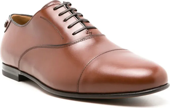 Almond-Toe Leather Lace-Up Shoes - Image 2