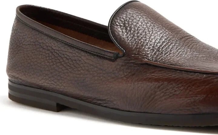 Almond-Toe Leather Loafers - Image 2
