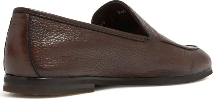 Almond-Toe Leather Loafers - Image 3