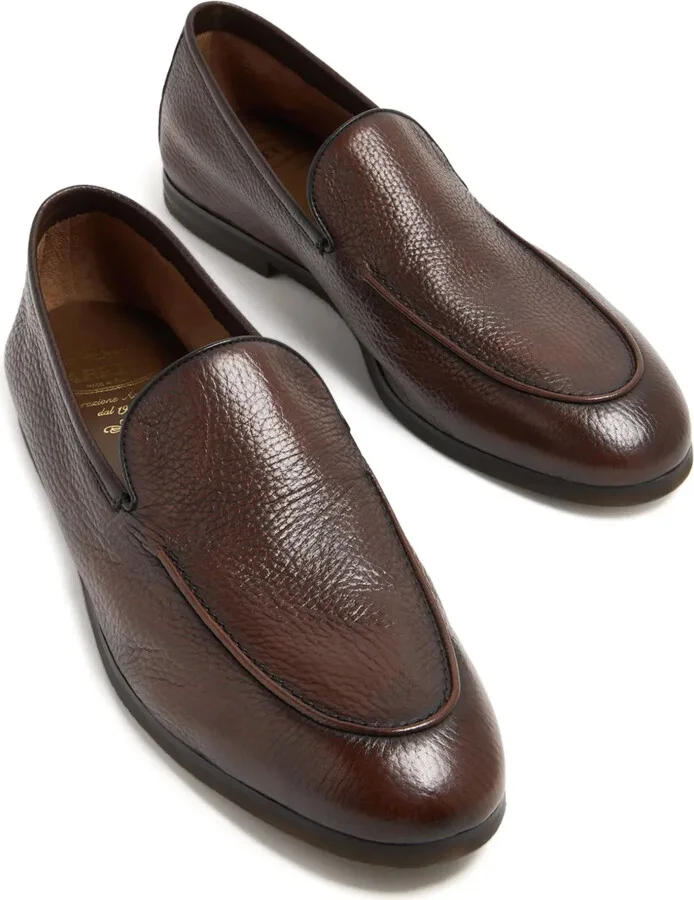Almond-Toe Leather Loafers - Image 4