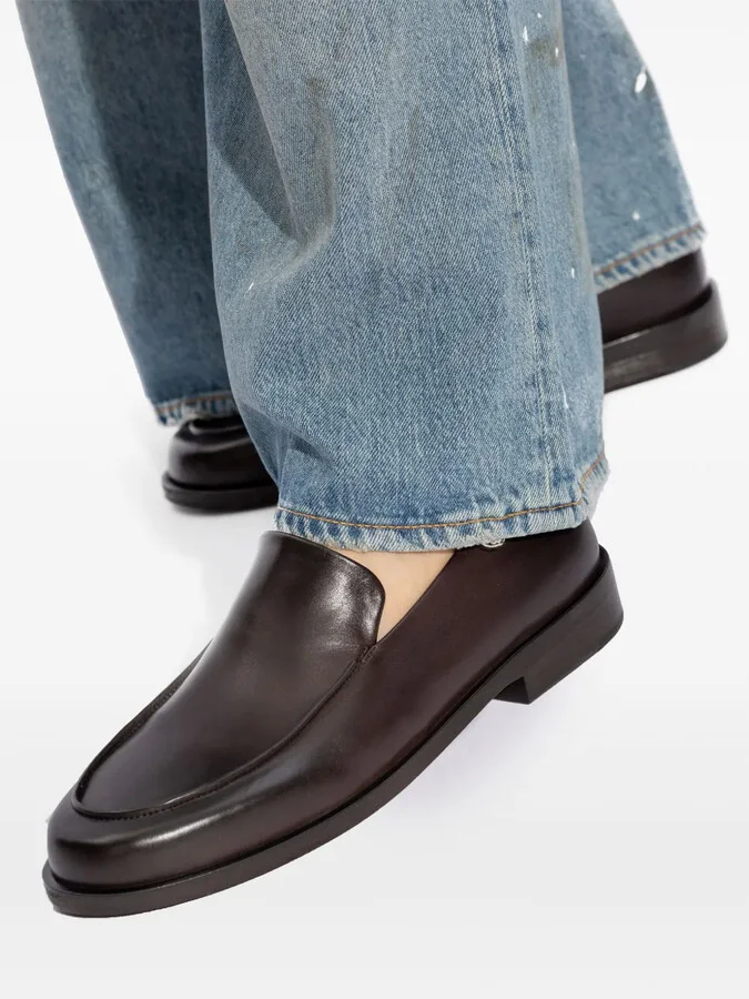 Almond-Toe Leather Loafers - Image 5