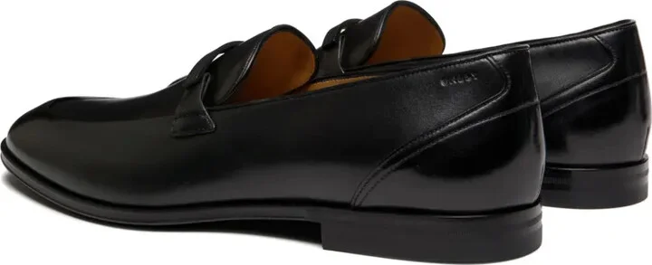Almond-Toe Leather Loafers - Image 3