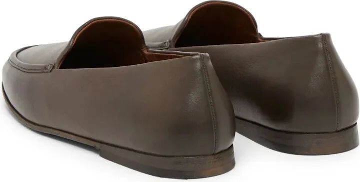 Almond-Toe Leather Loafers - Image 3
