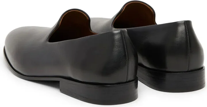 Almond-Toe Leather Loafers - Image 3