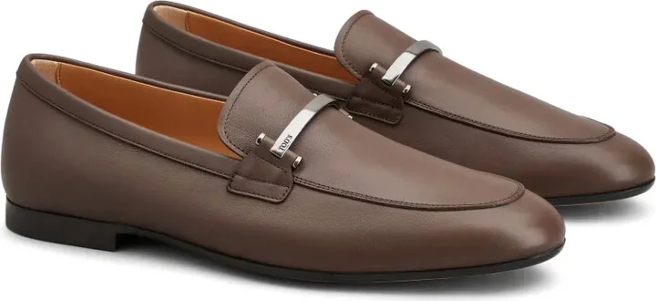 Almond-Toe Leather Loafers - Image 2
