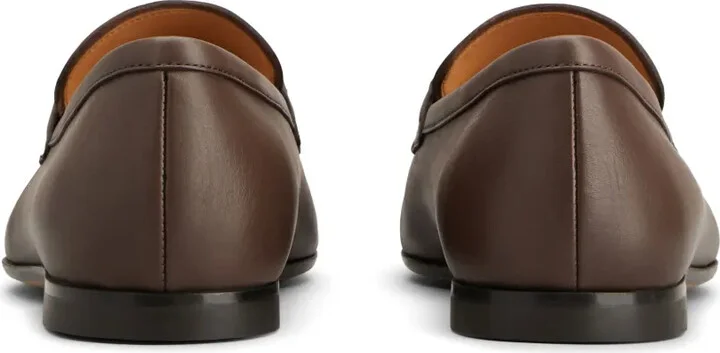 Almond-Toe Leather Loafers - Image 3