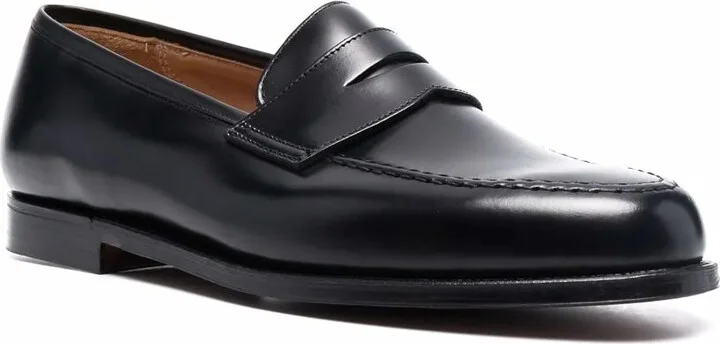 Almond-Toe Leather Loafers - Image 2