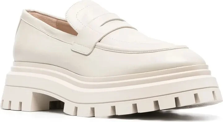 Almond-Toe Leather Loafers - Image 2