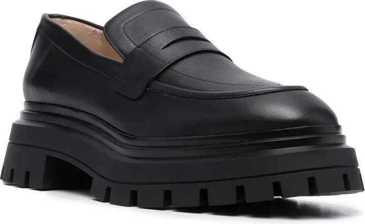 Almond-Toe Leather Loafers - Image 2