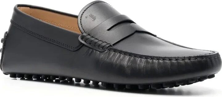 Almond-Toe Leather Loafers - Image 2