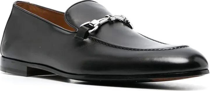 Almond-Toe Leather Loafers - Image 2