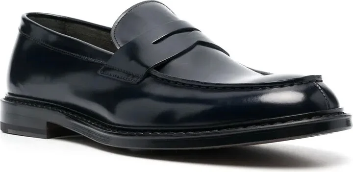 Almond-Toe Leather Loafers - Image 2