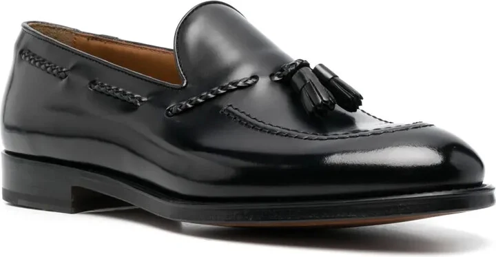 Almond-Toe Leather Loafers - Image 2