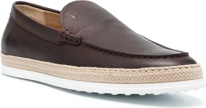 Almond-Toe Leather Loafers - Image 2