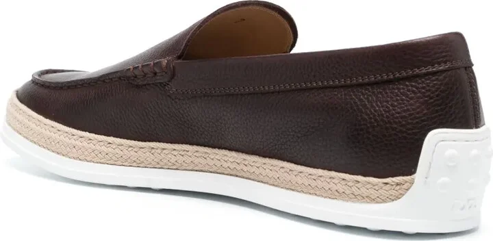 Almond-Toe Leather Loafers - Image 3