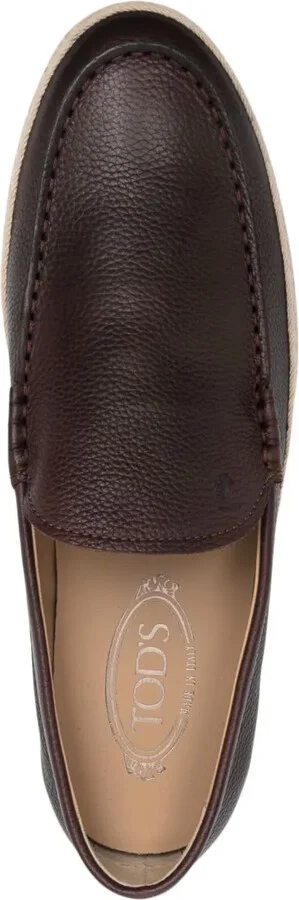 Almond-Toe Leather Loafers - Image 4