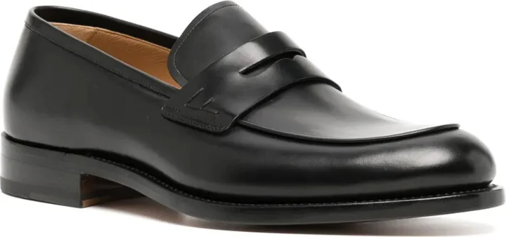 Almond-Toe Leather Loafers - Image 2