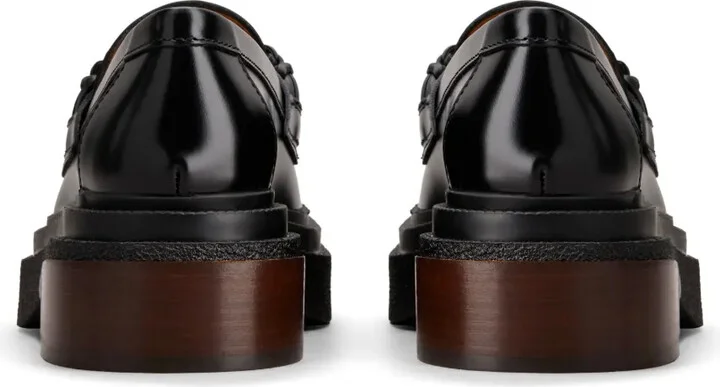 Almond-Toe Leather Loafers - Image 3