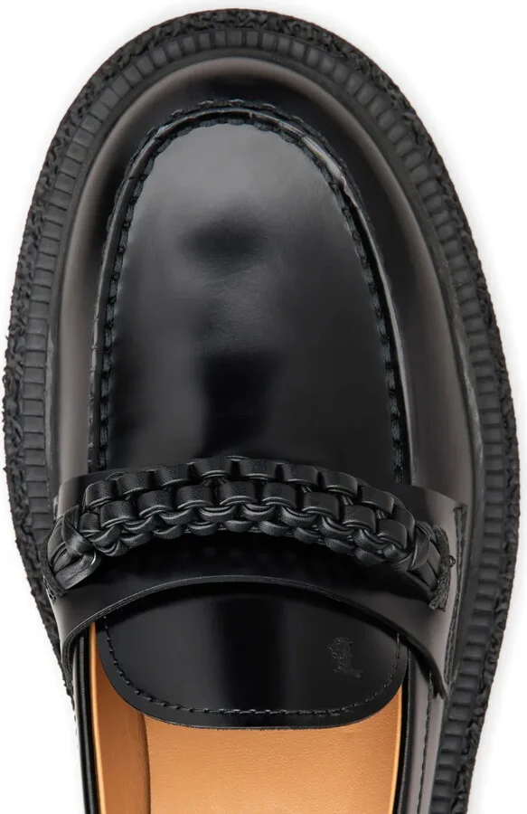Almond-Toe Leather Loafers - Image 5