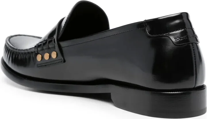 Almond-Toe Leather Loafers - Image 3