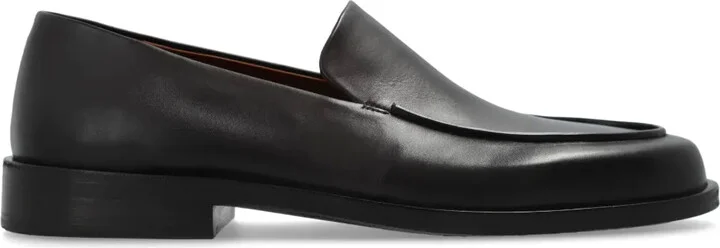 Almond-Toe Leather Loafers