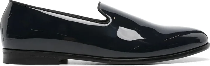 Almond-Toe Leather Loafers