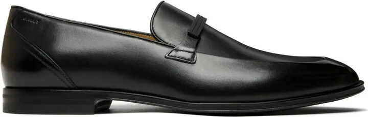 Almond-Toe Leather Loafers